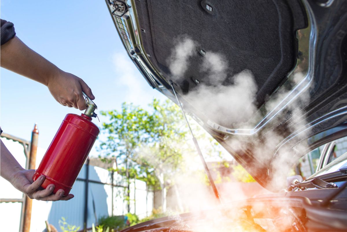 ¿Cuánto dura el matafuegos del auto? 